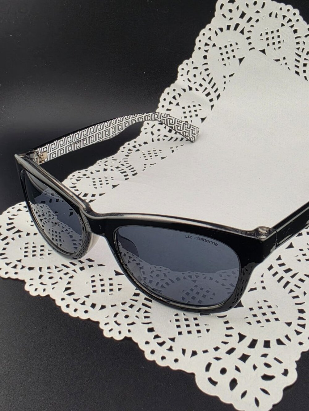 Vintage Liz Claiborne Black P5547 Sunglasses